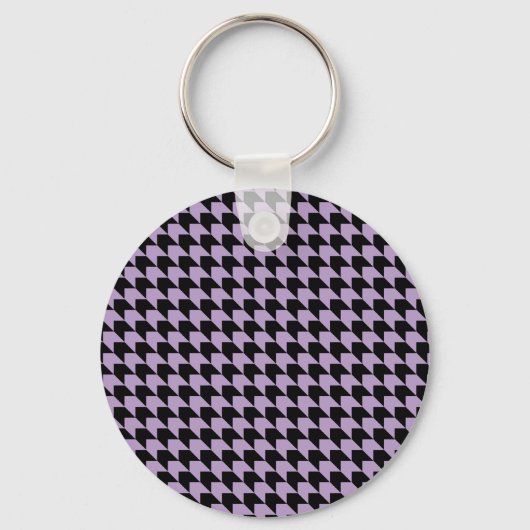 Porte-clés Chevron Checks Lilac et Black (Recto)