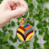 Porte-clés chevron incurvé chic et moderne (Main)