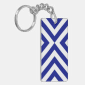Porte-clés Chevrons bleu et blanc (Devant gauche)