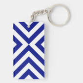Porte-clés Chevrons bleu et blanc (Dos)