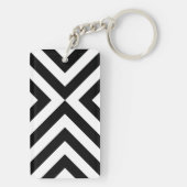 Porte-clés Chevrons noirs et blancs (Dos)