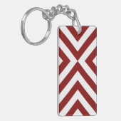 Porte-clés Chevrons rouges et blancs (Devant gauche)