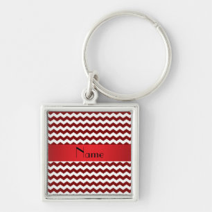 Porte-clés Chevrons rouges nommés personnalisés