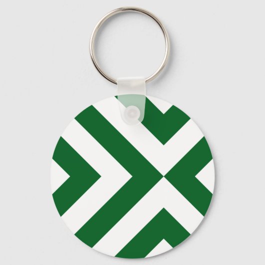 Porte-clés Chevrons verts et blancs (Recto)