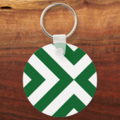 Porte-clés Chevrons verts et blancs (Recto)