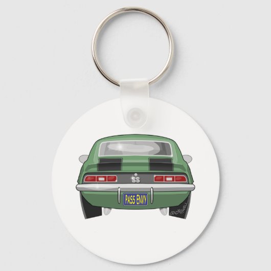 Porte-clés Chevy Camero SS 1969 (Recto)