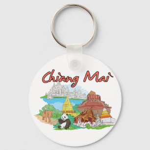 Porte-clés Chiang Mai, Thailand Famous City