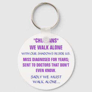 PORTE-CLÉS "CHIARIANS " NOUS SEUL MARCHONS, AVEC NOS OMBRES