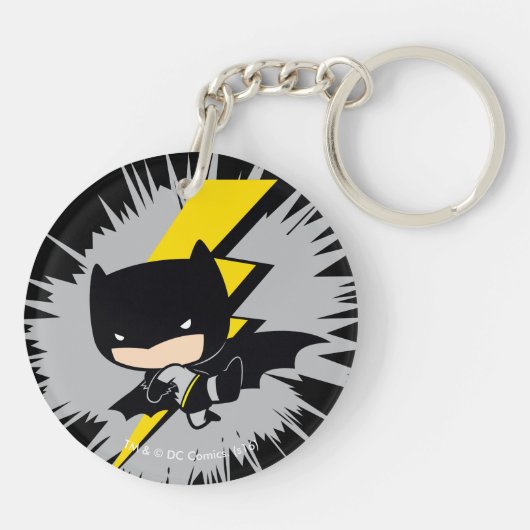 Porte-clés Chibi Batman Lightning Kick (Dos)