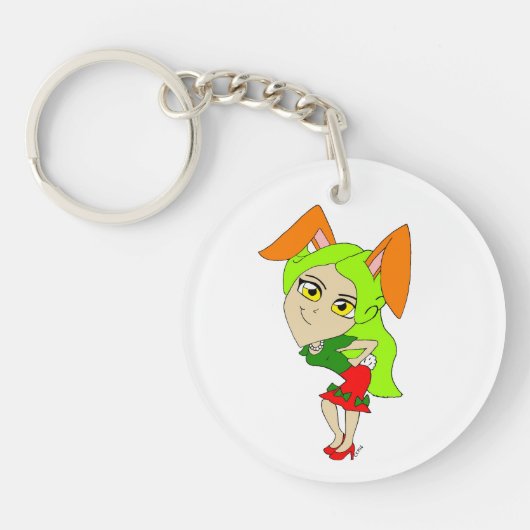 Porte-clés chibi bunnygirl (Devant)