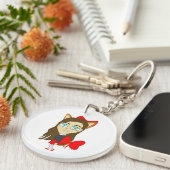 Porte-clés chibi catgirl (Devant Droit)