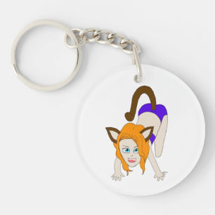 Porte-clés chibi catgirl