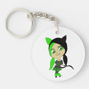 Porte-clés chibi catgirl