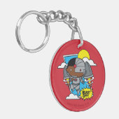 Porte-clés Chibi Cyborg S'Est Éteint ! (Devant gauche)