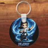 Porte-clés Chibi Dojo Maîtrise Flux (Verso)