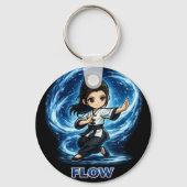 Porte-clés Chibi Dojo Maîtrise Flux (Verso)