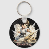 Porte-clés Chibi Dojo Sparring Breaking (Verso)