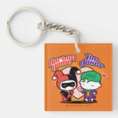 Porte-clés Chibi Harley Quinn & Chibi Joker Coeurs (Devant)