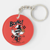 Porte-clés Chibi Harley-Quinn-In-A-Box Avec Marteau (Dos)