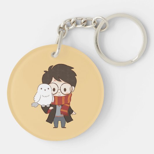 Porte-clés Chibi HARRY POTTER™ & Hedwig (Dos)