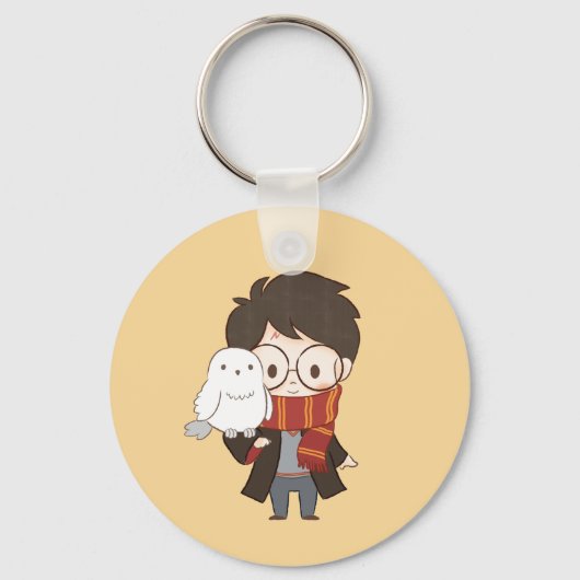 Porte-clés Chibi HARRY POTTER™ & Hedwig (Verso)
