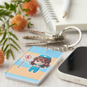 Porte-clés Chibi Infirmière Originale 2.0 - Mode Focus (Devant droit)