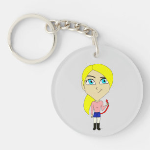 Porte-clés chibi "mauvaise fille"