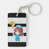 Porte-clés Chibi Original Infirmière 3.0 - Quelque chose ne v (Dos)