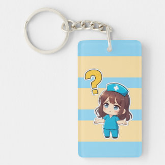 Porte-clés Chibi Original Infirmière 3.0 - Quelque chose ne v