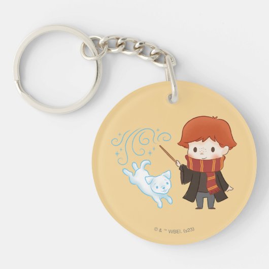 Porte-clés Chibi Ron Weasley Patronus (Devant)