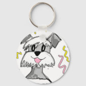 Porte-clés Chibi Schnauzer (Recto)