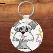Porte-clés Chibi Schnauzer (Recto)