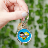 Porte-clés Chibi Superman & Chibi Supergirl Power Up! (main)