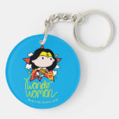 Porte-clés Chibi Wonder Woman Voler Avec Lasso (Dos)