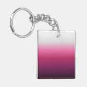 Porte-clés chic abstrait magenta burgundy maroon ombre (Devant gauche)
