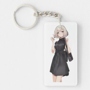 Porte-clés Chic Anime Petit Robe Noire LBD