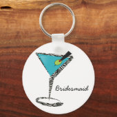 Porte-clés chic aqua martini (Recto)