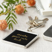 Porte-clés Chic Black et Gold Luck (Côté)