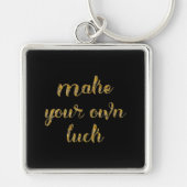 Porte-clés Chic Black et Gold Luck (Devant)