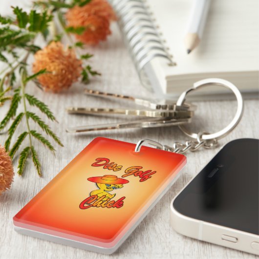 Porte-clés Chic de golf sur disque #5 (Devant droit)