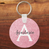 Porte-clés Chic et tendance Rose Parties scintillant or étinc (Recto)