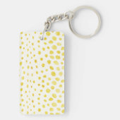 Porte-clés Chic faux or parties scintillant cheetah imprimé m (Dos)