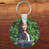 Porte-clés Chic Graduate Photo Custom 2025 Graduation (Recto)