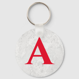 Porte-clés Chic monogram professional plain add name initial