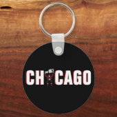 Porte-clés Chicago Blackhawks : Champions de la Coupe Stanley (Recto)