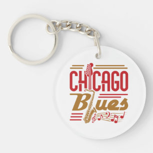Porte-clés Chicago Blues Music Lover