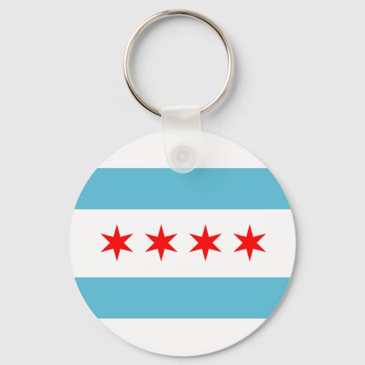 Porte-clés Chicago City flag Keychain (Recto)