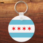 Porte-clés Chicago City flag Keychain (Recto)