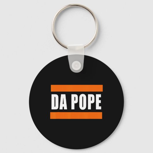 Porte-clés Chicago Da Pope Humour drôle (Recto)