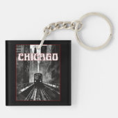 Porte-clés Chicago Illinois (Dos)